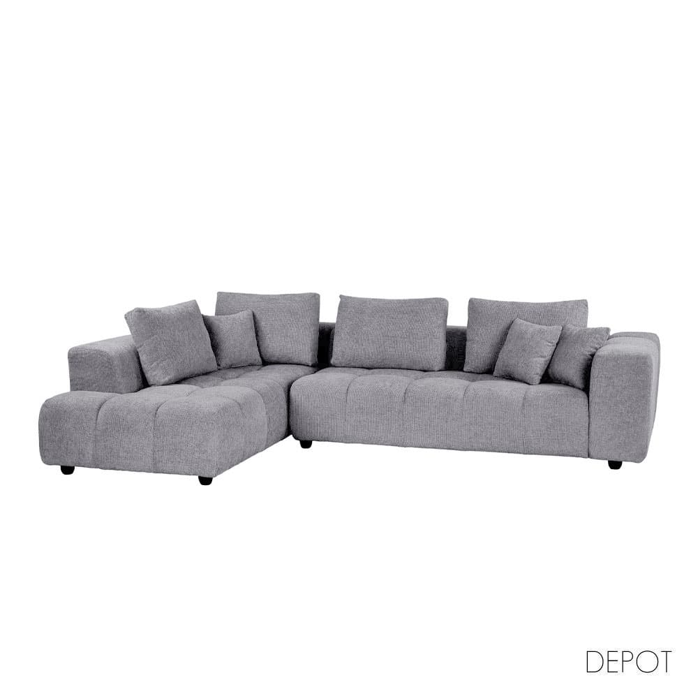 71-0134-ffiih-first-_1 TOMOS ΚΑΝΑΠΕΣ ΓΩΝΙΑ ΑΡΙΣΤΕΡΗ ΓΚΡΙ LEGASY 18 298x200x85cm 71-0134 - Image 1