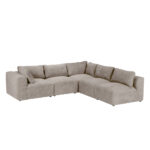 BOX ΠΟΛΥΘΡΟΝΑ ΜΕ ΜΠΡΑΤΣΟ ΑΝΑΣΤΡΕΨΙΜΗ BEIGE VOGUE 2 107x107x85cm 71-0136 - Image 3