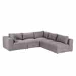 BOX ΠΟΛΥΘΡΟΝΑ ΜΕ ΜΠΡΑΤΣΟ ΑΝΑΣΤΡΕΨΙΜΗ ΓΚΡΙ VOGUE 14 107x107x85cm 71-0138 - Image 3