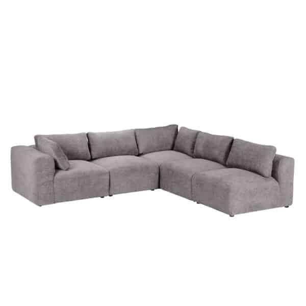 BOX ΠΟΛΥΘΡΟΝΑ ΜΕ ΜΠΡΑΤΣΟ ΑΝΑΣΤΡΕΨΙΜΗ ΓΚΡΙ VOGUE 14 107x107x85cm 71-0138 - Image 3