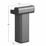ΑΝΑΛΟΓΙΟ ΟΜΙΛΗΤΗ SPEEKER HM2151 ΜΕΛΑΜΙΝΗ ΣΕ ΓΚΡΙ 60x40x108Υεκ - Image 2