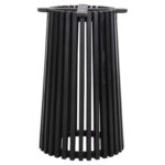 ΒΑΣΗ ΤΡΑΠΕΖΙΟΥ ΕΣΩΤ.ΧΩΡΟΥ ΣΤΡΟΓΓΥΛΗ FRANTZ HM9459.12 MINDI ΞΥΛΟ ΣΕ ΜΑΥΡΟ ΧΡΩΜΑ Φ45x74Yεκ. - Image 3