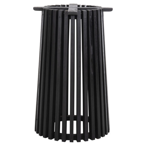 ΒΑΣΗ ΤΡΑΠΕΖΙΟΥ ΕΣΩΤ.ΧΩΡΟΥ ΣΤΡΟΓΓΥΛΗ FRANTZ HM9459.12 MINDI ΞΥΛΟ ΣΕ ΜΑΥΡΟ ΧΡΩΜΑ Φ45x74Yεκ. - Image 3