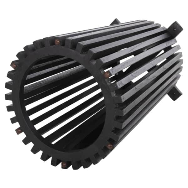 ΒΑΣΗ ΤΡΑΠΕΖΙΟΥ ΕΣΩΤ.ΧΩΡΟΥ ΣΤΡΟΓΓΥΛΗ FRANTZ HM9459.12 MINDI ΞΥΛΟ ΣΕ ΜΑΥΡΟ ΧΡΩΜΑ Φ45x74Yεκ. - Image 5