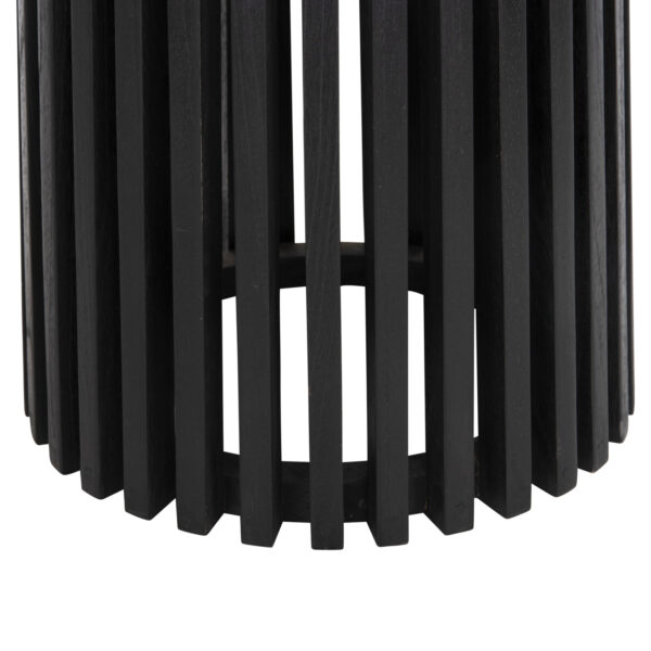 ΒΑΣΗ ΤΡΑΠΕΖΙΟΥ ΕΣΩΤ.ΧΩΡΟΥ ΣΤΡΟΓΓΥΛΗ FRANTZ HM9459.12 MINDI ΞΥΛΟ ΣΕ ΜΑΥΡΟ ΧΡΩΜΑ Φ45x74Yεκ. - Image 6