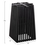 ΒΑΣΗ ΤΡΑΠΕΖΙΟΥ ΕΣΩΤ.ΧΩΡΟΥ ΤΕΤΡΑΓΩΝΗ FRANTZ HM9460.12 ΞΥΛΟ MINDI ΣΕ ΜΑΥΡΟ 45x45x73Y εκ. - Image 2