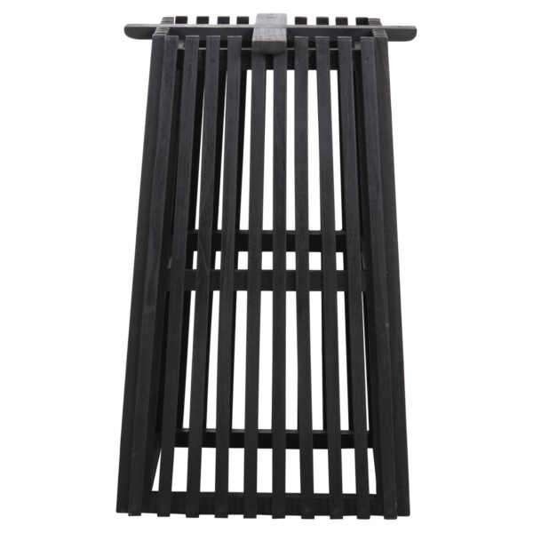 ΒΑΣΗ ΤΡΑΠΕΖΙΟΥ ΕΣΩΤ.ΧΩΡΟΥ ΤΕΤΡΑΓΩΝΗ FRANTZ HM9460.12 ΞΥΛΟ MINDI ΣΕ ΜΑΥΡΟ 45x45x73Y εκ. - Image 3