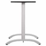 ΒΑΣΗ ΤΡΑΠΕΖΙΟΥ ΑΛΟΥΜΙΝΙΟΥ ΔΙΠΛΗ HM461.12 ΛΕΥΚΗ ΜΕ ΡΕΓΟΥΛΑΤΟΡΟΥΣ 100x60x73Υεκ. - Image 5