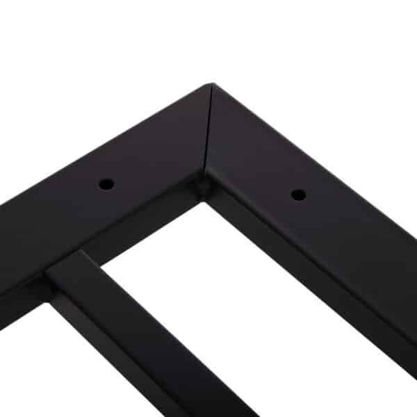 ΒΑΣΗ ΤΡΑΠΕΖΙΟΥ ΑΛΟΥΜΙΝΙΟΥ ΔΙΠΛΗ HM461.12 ΛΕΥΚΗ ΜΕ ΡΕΓΟΥΛΑΤΟΡΟΥΣ 100x60x73Υεκ. - Image 6