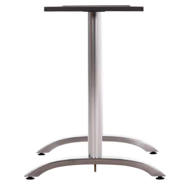 ΒΑΣΗ ΤΡΑΠΕΖΙΟΥ ΑΛΟΥΜΙΝΙΟΥ ΔΙΠΛΗ HM461.13 ΧΡΩΜΙΟΥ ΜΕ ΡΕΓΟΥΛΑΤΟΡΟΥΣ 100x60x73Υεκ. - Image 5