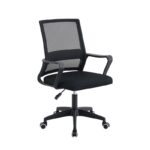 BF2112 Πολυθρόνα Γραφείου Ύφασμα Μαύρο Mesh 59x57x87/97cm