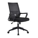 BF2965 Πολυθρόνα Γραφείου Ύφασμα Μαύρο Mesh 63x58x97/107cm