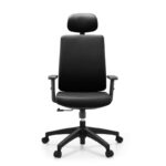 BF8200 Πολυθρόνα Γραφείου Διευθυντή, Pu Μαύρο 70x70x117/127cm