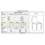 MORGAN Καρέκλα Τραπεζαρίας Σαλονιού, Μέταλλο Βαφή Φυσικό, Ύφασμα Suede Ανθρακί 53x61x86cm - Image 6