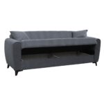 JEROM Καναπές – Κρεβάτι με Αποθηκευτικό Χώρο, 3Θέσιος Ύφασμα Ανθρακί Sofa:210x85x83cm Bed:105x180cm - Image 4