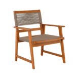 SPRING Living Πολυθρόνα Βεράντας - Κήπου, Ξύλο Ακακία Φυσικό, Rope Wicker Μπεζ 66x68x84cm - Image 2