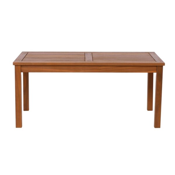 SPRING Τραπεζάκι Σαλονιού Καθιστικού Βεράντας-Κήπου, Ακακία Φυσικό 100x50x45cm - Image 2