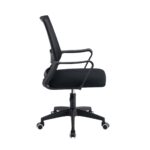 BF2112 Πολυθρόνα Γραφείου Ύφασμα Μαύρο Mesh 59x57x87/97cm - Image 3