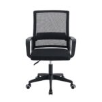 BF2112 Πολυθρόνα Γραφείου Ύφασμα Μαύρο Mesh 59x57x87/97cm - Image 4