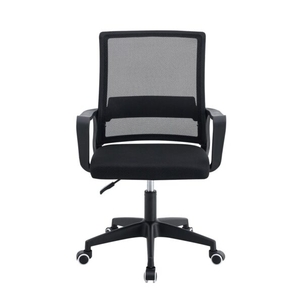 BF2112 Πολυθρόνα Γραφείου Ύφασμα Μαύρο Mesh 59x57x87/97cm - Image 4