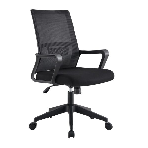 BF2965 Πολυθρόνα Γραφείου Ύφασμα Μαύρο Mesh 63x58x97/107cm - Image 2