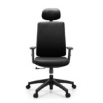 BF8200 Πολυθρόνα Γραφείου Διευθυντή, Pu Μαύρο 70x70x117/127cm - Image 2