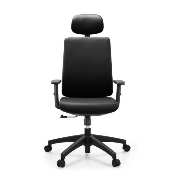 BF8200 Πολυθρόνα Γραφείου Διευθυντή, Pu Μαύρο 70x70x117/127cm - Image 2