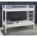 TIVOLI Κρεβάτι Κουκέτα Μέταλλο Βαφή Άσπρο 98x200x165 (Στρώμα 90x190)cm - Image 2