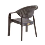 BAMBOO Pro Πολυθρόνα Κήπου - Βεράντας Στοιβαζόμενη, PP-UV (Rattan Look) Καφέ 63x61x81cm - Image 3