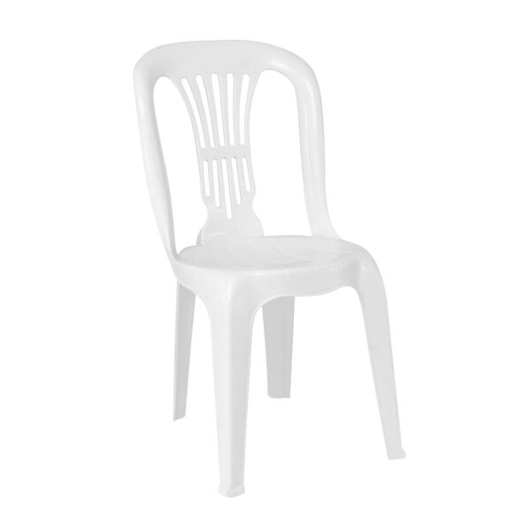 WIEN Καρέκλα Στοιβαζόμενη, ΡΡ Άσπρο 43x52x87cm - Image 2