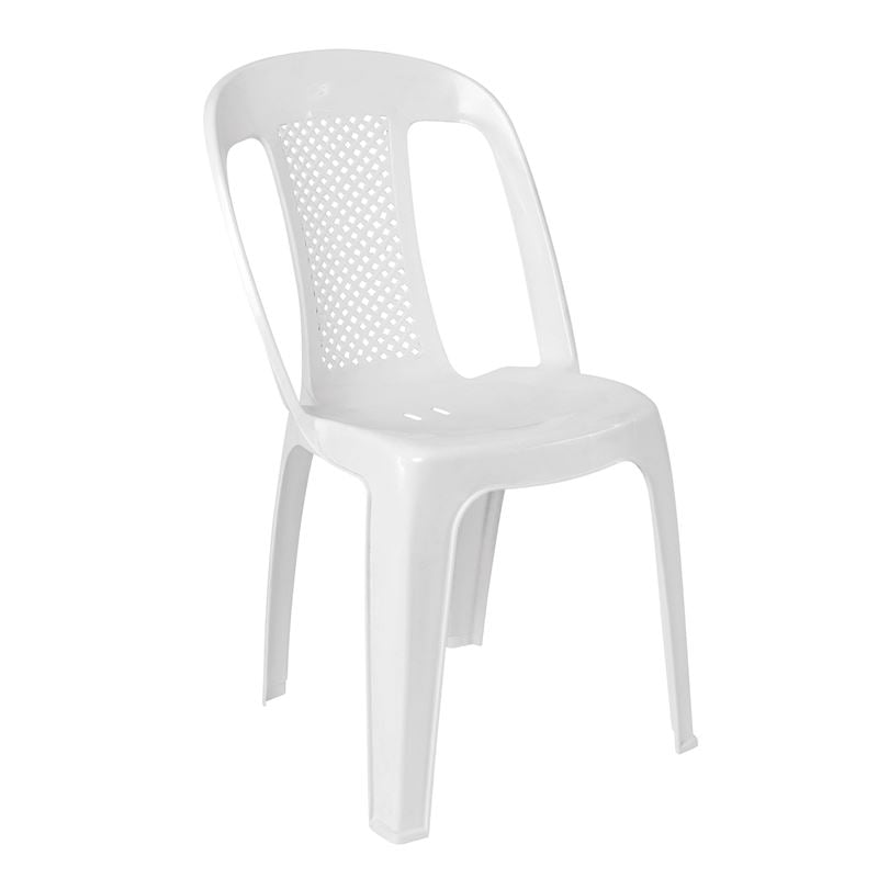 electra-karekla-stoivazomeni-rr-aspro-enlarge ELECTRA Καρέκλα Στοιβαζόμενη, ΡΡ Άσπρο 45x54x85cm - Image 1