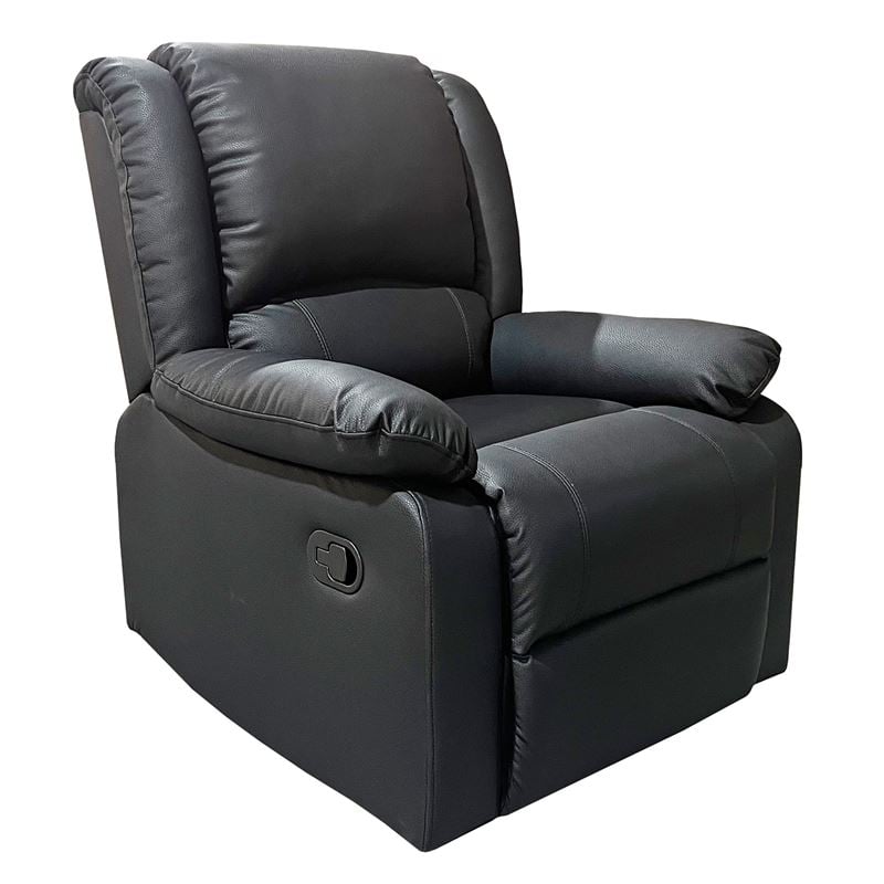 eva-polythrona-relax-saloniou-kathistikou-pu-mavro-enlarge EVA Πολυθρόνα Relax Σαλονιού - Καθιστικού, PU Μαύρο 84x91x102cm - Image 1