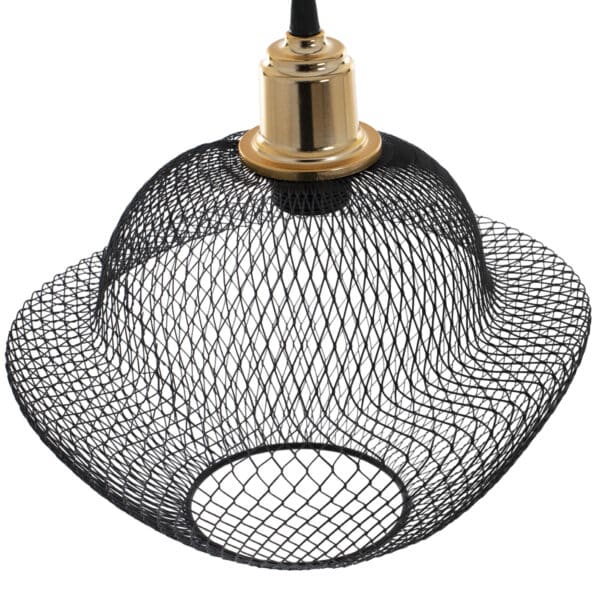 ΦΩΤΙΣΤΙΚΟ ΟΡΟΦΗΣ ΜΑΥΡΟ ΜΕΤΑΛΛΙΚΟ ΜΟΝΤΕΡΝΟ ΠΛΕΓΜΑ Φ30x65Yεκ.HM7690.01 - Image 3