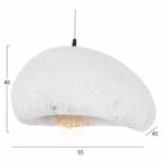 ΦΩΤΙΣΤΙΚΟ ΟΡΟΦΗΣ ΜΕ ΟΨΗ ΠΕΤΡΑΣ STONER (M) HM4418.02 ΛΕΥΚΟ 55x45x40Υεκ. - Image 2