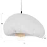 ΦΩΤΙΣΤΙΚΟ ΟΡΟΦΗΣ ΜΕ ΟΨΗ ΠΕΤΡΑΣ STONER (L) HM4419.02 ΛΕΥΚΟ 73x55x40Υεκ. - Image 2