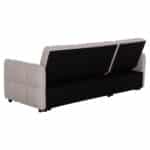 ΓΩΝΙΑΚΟΣ ΚΑΝΑΠΕΣ-ΚΡΕΒΑΤΙ ΑΝΑΣΤΡΕΨΙΜΟΣ NEZU HM3294.02 ΜΠΕΖ ΥΦΑΣΜΑ 210x140x78Υεκ. - Image 5