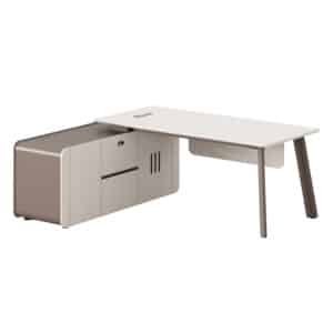 ΓΡΑΦΕΙΟ ΑΡΙΣΤΕΡΗ ΓΩΝΙΑ NEWLINE HM18271L ΜΕΛΑΜΙΝΗ ΕΚΡΟΥ-ΑΝΟΙΧΤΟ ΚΑΦΕ 200x165x75Υεκ