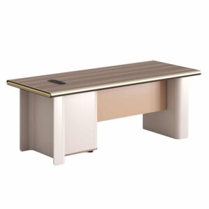 ΓΡΑΦΕΙΟ ΣΕΙΡΑ SUPERON HM2138 ΜΕΛΑΜΙΝΗ ΦΥΣΙΚΟ-ΜΠΕΖ 200x85x75Υεκ.