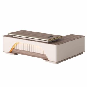 ΓΡΑΦΕΙΟ ΓΩΝΙΑ ΣΕΙΡΑ SUPERON HM2137L ΜΕΛΑΜΙΝΗ ΜΠΕΖ--LED ΦΩΤΙΣΜΟΣ 240x180x76Υεκ.