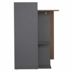 ΓΡΑΦΕΙΟ ΜΕΛΑΜΙΝΗΣ HM8994.01 ΚΑΡΥΔΙ ΓΚΡΙ 112x55x85Y εκ. - Image 5