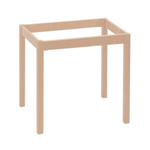 ΚΑΦΕΝΕΙΟΥ Βάση Τραπεζιού Οξιά Λυόμενο για Επιφάνεια 60x60cm, Άβαφο 49x49x73cm