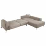 ΚΑΝΑΠΕΣ ΚΡΕΒΑΤΙ ΔΕΞΙΑ ΓΩΝΙΑ ZENORA HM3337.03R ΜΠΕΖ ΥΦΑΣΜΑ 303x214x80Υεκ - Image 5