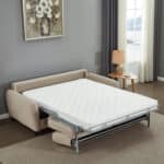 ΚΑΝΑΠΕΣ-ΚΡΕΒΑΤΙ ΜΕ ΑΝΑΔΙΠΛ.ΣΤΡΩΜΑ ETUDINE HM3311.02 ΜΠΕΖ ΥΦΑΣΜΑ 190x98x90Υεκ - Image 5