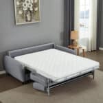 ΚΑΝΑΠΕΣ-ΚΡΕΒΑΤΙ ΜΕ ΑΝΑΔΙΠΛ.ΣΤΡΩΜΑ ETUDINE HM3311.01 ΓΚΡΙ ΥΦΑΣΜΑ 190x98x90Υεκ - Image 5