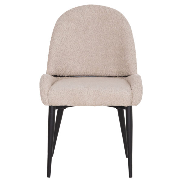 ΚΑΡΕΚΛΑ SARKY HM8585.02 ΥΦΑΣΜΑ ΜΠΟΥΚΛΕ ΕΚΡΟΥ ΜΕ ΜΕΤΑΛΛΙΚΑ ΠΟΔΙΑ 56x64x88Yεκ. - Image 3