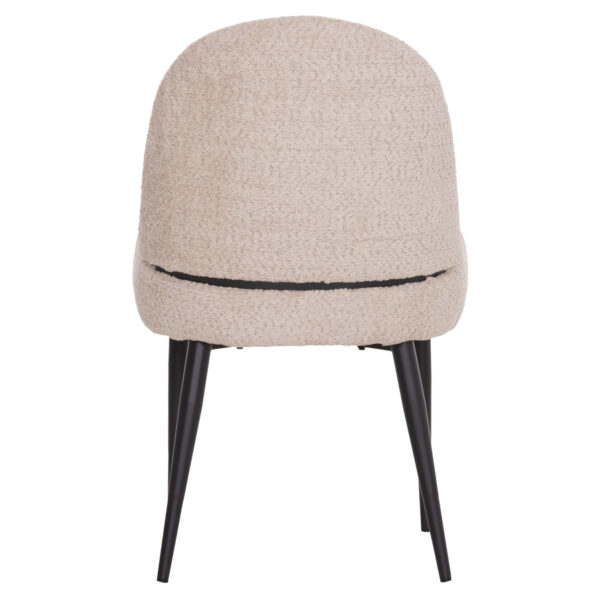 ΚΑΡΕΚΛΑ SARKY HM8585.02 ΥΦΑΣΜΑ ΜΠΟΥΚΛΕ ΕΚΡΟΥ ΜΕ ΜΕΤΑΛΛΙΚΑ ΠΟΔΙΑ 56x64x88Yεκ. - Image 6