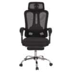 ΚΑΡΕΚΛΑ ΓΡΑΦΕΙΟΥ BARNET HM18258.01 ΜΑΥΡΟ MESH-ΜΑΥΡΟΣ ΣΚΕΛΕΤΟΣ NYLON 61x62x123Υ - Image 3