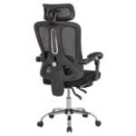 ΚΑΡΕΚΛΑ ΓΡΑΦΕΙΟΥ BARNET HM18258.01 ΜΑΥΡΟ MESH-ΜΑΥΡΟΣ ΣΚΕΛΕΤΟΣ NYLON 61x62x123Υ - Image 5