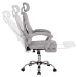 ΚΑΡΕΚΛΑ ΓΡΑΦΕΙΟΥ BARNET HM18258.02 ΓΚΡΙ MESH-ΓΚΡΙ ΣΚΕΛΕΤΟΣ NYLON 61x62x123Υ - Image 4