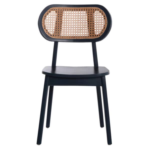 ΚΑΡΕΚΛΑ ΤΡΑΠΕΖΑΡΙΑΣ SEBBO HM6388.02 ΞΥΛΟ TEAK ΜΑΥΡΟ & ΣΥΝΘ.RATTAN 50x49x86,5Υεκ. - Image 3